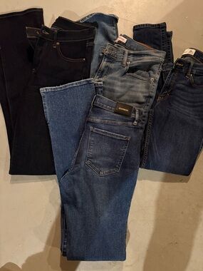 Jeans bundle - size 6- 2x Express skyscraper denim - lucky brand and A&fitch